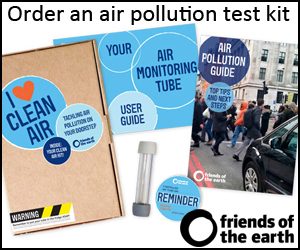 Friends Of the Earth Air Pollution Testing Kits