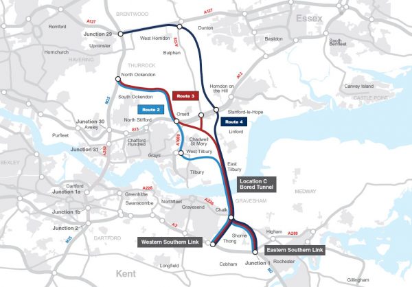 Route Map - Thames Crossing Action Group