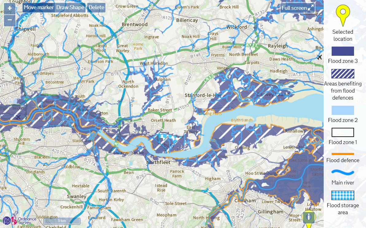 Flood Risk Assessment Map